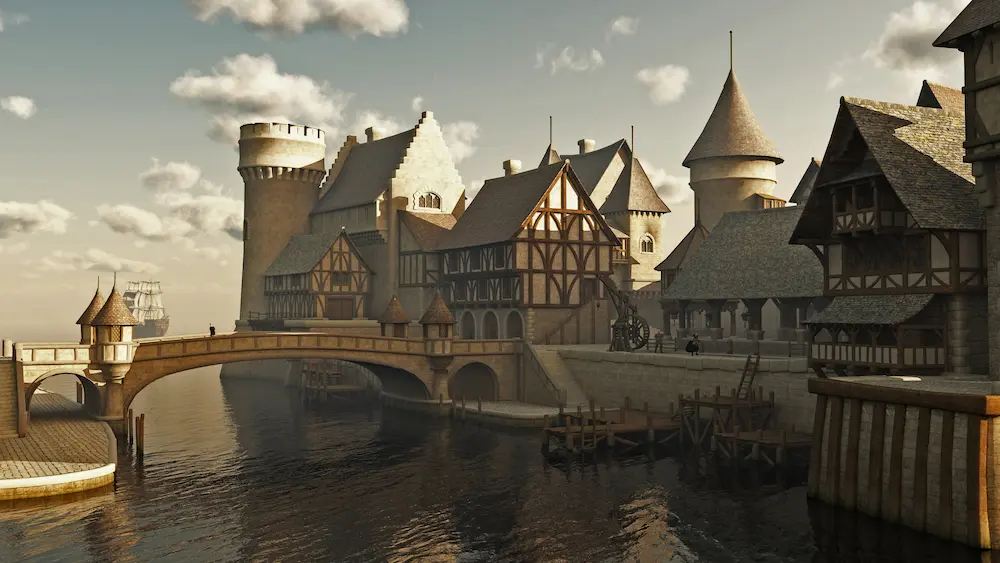 Medieval or Fantasy Docks