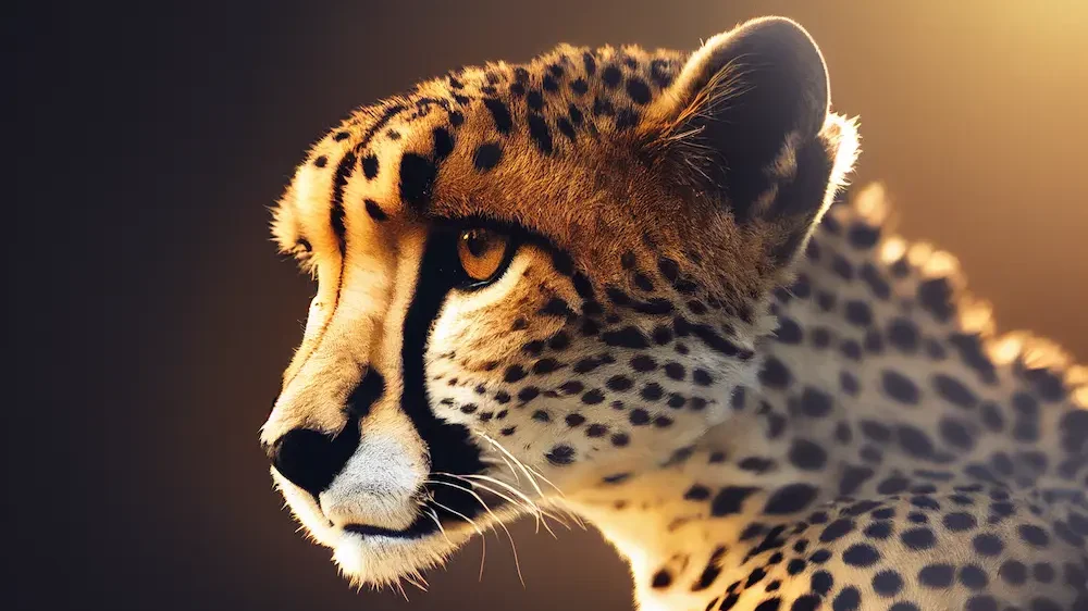 Stylized cheetah