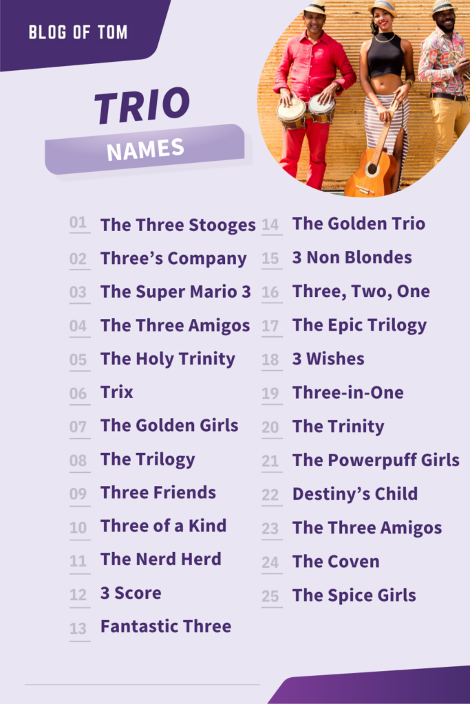 Trio Names Infographic