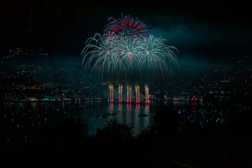 Fireworks on Dark Sky