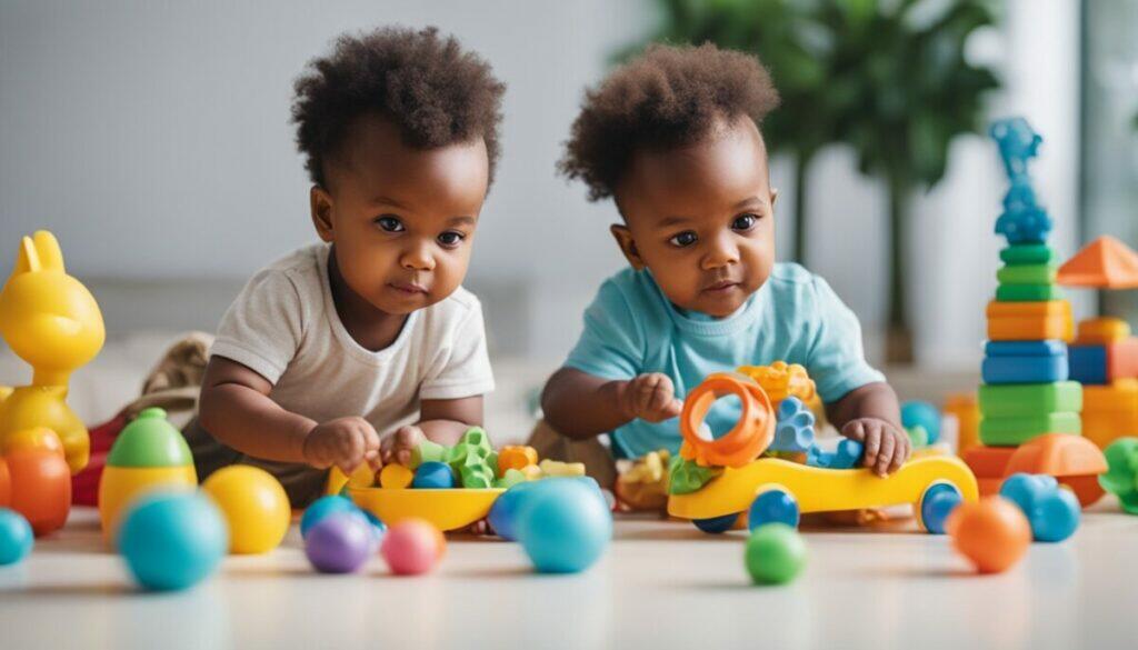 African baby boy and girl
