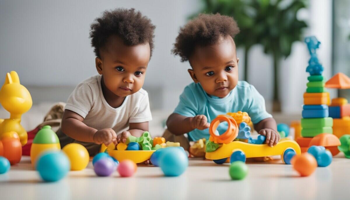 African baby boy and girl